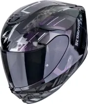 Scorpion EXO-391 Clutter Helmet, black-purple-silver, Size S for Men Black Purple Silver