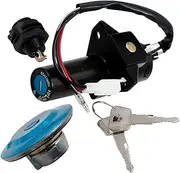 Ignition Barrel Key Switch for YBR125ED YBR125 2012 2013 2014 Motorcycle Ignition Switch Lock Fuel Gas Tank Cap Cover Seat Handle Locks Include Key Motor Ignition Key Switches