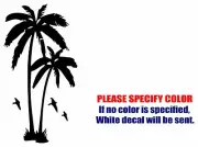 Coconut Palm Tree Graphic Die Cut decal sticker Car Truck Boat Window Bumper 12"