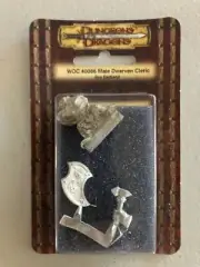 Dungeons & Dragons Miniatures Pack Male Dwarven Cleric WOC40086 D&D 3rd Ed - New