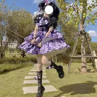 在飛比找蝦皮購物優惠-🌺臺灣 出貨🌺全款 黑貓 艾琳娜 三段裙子 Lolita j