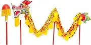 Dragon Dance Silk Silk Dragon Dance 3 M,5 M,8 M,10 M Dragon Dance Props Party Halloween Parade 3D Dragon Poi Folk Stage Chinese Dragon Dance (Size : 5m)