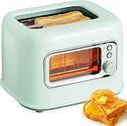 700w Stainless Steel Toaster，Toast Baker with 25mm Wide Slots,2-Slices Smart Toaster with Digital Timer, 6-Speed Double-Sided Roast,Detachable Crumb Tray，for Home, Kitchen, Travel
