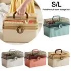 Multi-Layer First Aid Kit Foldable Cosmetic Storage Box Medicine Box Home