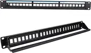 Data Patch Panel, Steel Oxidation Resistant 19inch Neat Arrange CAT6 Cable Rack 10db Return Loss for 22AWG for Twisted Pair Cable