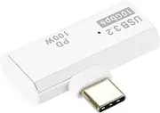 uxcell USB C to DC Adapter, USB C to DC Power Cable Barrel Plug Adapter for Phone Laptop, White