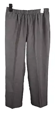Alfred Dunner Petite 14P gray women's proportioned short pants NWT