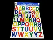 Window Clings ~ Large Upper Case Letters, 49 Educational Static Cling Stickers
