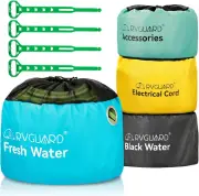 RV Hose Storage Bags 4 Pack Waterproof Straps Sewer Hoses Electrical Cords