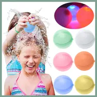 在飛比找蝦皮購物優惠-【Wx】6 件發光矽膠水球可重複使用 LED 水氣球戶外夏季