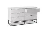 HARDING White 6 Drawer Dresser
