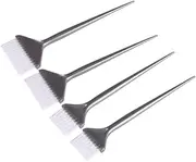 Veemoon Hair Dye Brush Set 4pcs Wide Toothed Comb for Hair Coloring Silver Salon or Use