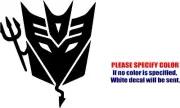 Transformers Decepticon Devil Graphic Die Cut decal sticker Car Truck Boat 6"