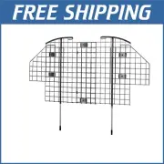 Satin Black Adjustable Pet Barrier - Universal Mesh Car Safety Solution for Dogs