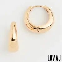 在飛比找蝦皮商城優惠-LUV AJ 好萊塢潮牌 金色簡約 小寬版圓耳環 MARBE