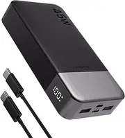 JUOVI Power Bank 45W 20000mAh Portable Charger USB C in&Out Fast Charging PD3.0 QC4.0 Battery Pack for iPhone 16 15 14 13 12 MacBook Tablet Galaxy