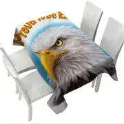 Funny Mens Design Proud to be Bald Eagle Tablecloth