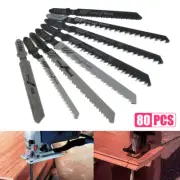 80Pcs Portable Saw Blades Down Cut Worktop Wood Cutting T Shank DIY Power sulvl
