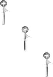 ABOOFAN 3pcs Ice Cream Scoop with Trigger Cookie Scoop Stainless Steel Large Ice Spoon