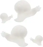 Angoily 4pcs Mini Snail Resin Casting for Jewelry Making Artistic Craft Supplies for Micro Landscape Decoration Safe Reliable Resin Fillers Detailed Animal Models for Craft Projects
