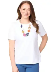 [Fella Hamilton] Summer Camp Short Sleeve Tee in White