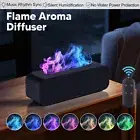 Flame Aroma Diffuser Ultrasonic Aroma Mist Air Humidifier Timer Remote Control