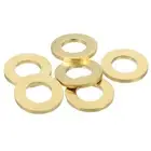 6Pcs Brass Flat Washer, M16 16 x 30 x 3mm Fenders Washers Assortment