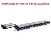 1/14 3+6 Axles Metal Trailer Extendible Trailers for RC Tractor Truck Car Servo
