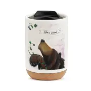 Jeff Fleming Bearfoots Huckleberry Heaven Stoneware Tumbler with Lid
