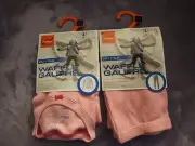 New! Watson's Performance Base Layer PINK Girl's Shirt Pants Large Waffle Gaufre