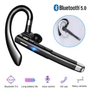 Earpiece Bluetooth 5.0 Wireless Headset Noise Cancelling Earbuds Driving Trucker