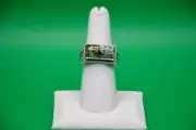 Artisan Blue Horizon Turquoise 5.00 ctw Owl Face Ring in Sterling Silver Size 7