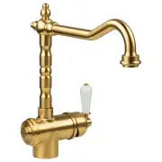 Gatwick Kitchen Tap Mixer, Brush Brass