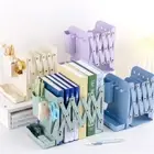 Adjustable Telescopic Bookends With Pen Holder Book Stand Book Baffle