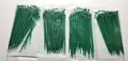 200 Cable Zip Ties 6" Inch Wire Green Nylon Garden UV Resistance Self Locking
