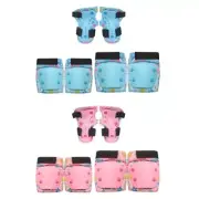 6Pcs Kid Protective Gear Set Knee Elbow Hand Pad for 3-8 Boy Girl Roller Skating
