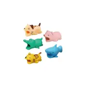 5 Pcs Animal Collection Silicon Cable Protector Pack-Random Design Selected