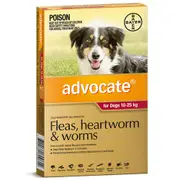 Advocate Large Dog 10-25kg Red Spot On Flea Wormer Treatment - 3 Sizes