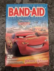 BAND-AID Adhesive Bandages, Disney Pixar Cars Assorted Sizes 20 ct - Rare 2009
