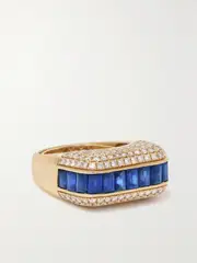 [Rainbow K] Rainbow K - Empress 18-karat Gold, Sapphire And Diamond Ring - Blue - 7 7 Blue