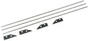 12" Drywall Flat Box Repair Kit 501C10 with 3 Blades and 2 Sets of Skid Covers -