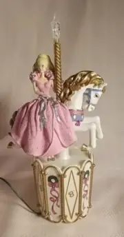 1997 Barbie Carousel Christmas Tree Topper By Mr. Christmas -NIB - NOT Tested