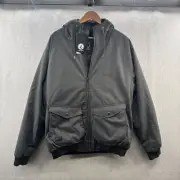 NEW Volcom Masters Coaster Jacket Mens Large Gray Full Zip Sherpa Lined Hooded