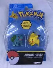 NEW Pokemon Bulbasaur vs. Pikachu Action Figure Set Official TOMY Toy 2017