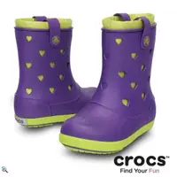 在飛比找蝦皮購物優惠-CRO002 Crocs™ 卡駱馳 卡駱班艾麗甜心童靴(亮光