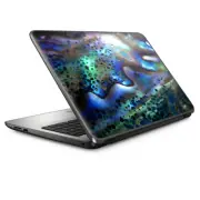 Universal Laptop Skins wrap for 15" - Abalone Pearl Sea Shell Green Blue