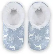 [Caihoyu] Kids Girls Boys Closed Back House Slippers Coral Fleece Non-Slip Lightweight House Slipper Socks Bedroom Home Office Travel Yoga