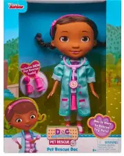 Doc McStuffins Toy Hospital Doc Doll 8.5 Doll Toy Playset For Kids Ages 3+