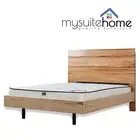 Newton Solid Messmate Timber Queen Bed Frame with Timber Slats