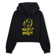 Fight Club Project Mayhem Women's Cropped Hoodie - Black
